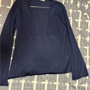 Navy Long Sleeve Top